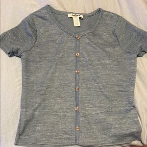 RSQ Blue Button Down Kids Shirt